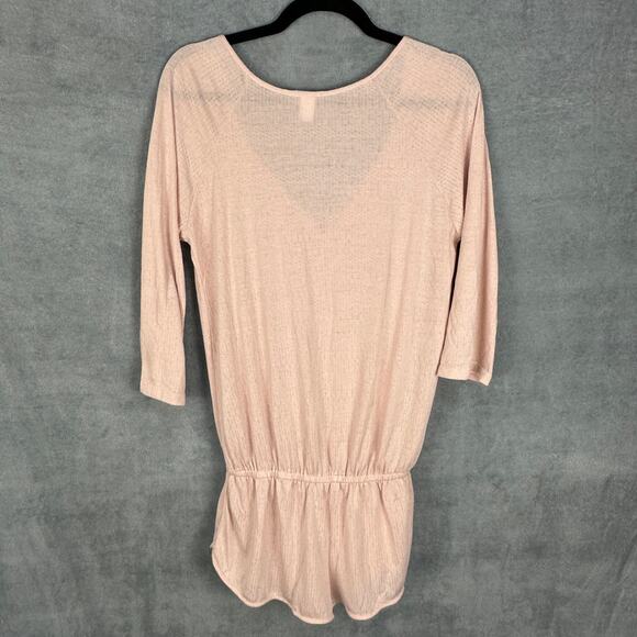 Eberjey Pajamas Womens Medium Pink Romper One Piece Teddy Loungewear Comfort PJs - Picture 4 of 11